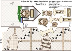 Dog House Box Card