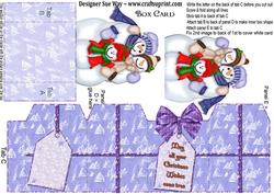 The Snow Family Christmas Box Card