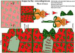 Christmas Cat Box Card