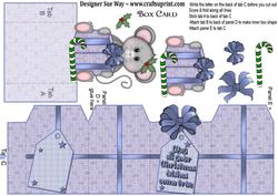 Christmas Mouse Box Card