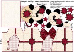 Christmas Panda in a Tea Cup Box Card