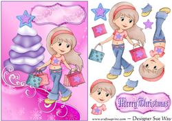 Christmas Shopping Spree Card Front