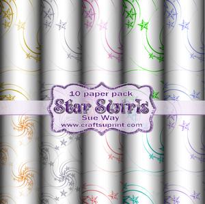 Star Swirls Backing Paper Collection