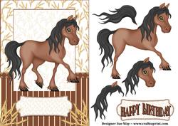 My Little Brown Pony Decoupage