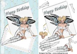 Birthday Fairy Letter Card Front