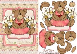 Flowers and Lace Bear