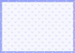 Spots and Hearts Blue Insert