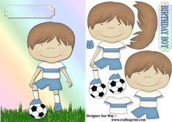Football Boy Card Front