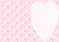 Soft Pink Love Heart Insert