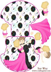 Dancing the Night Away Wobble or Rocker Card
