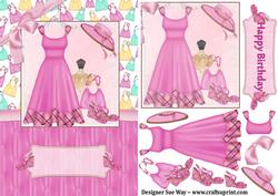 Party in Pink Card Front
