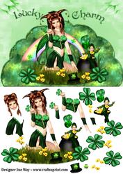 Lucky Charm, St Patricks Day Decoupage