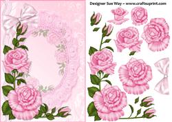 Ring of Pink Roses Card Front