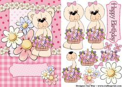 Springtime Bear Decoupage