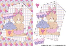 Cupcake Baby Quick Card