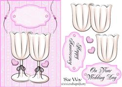 Celebration Toast Decoupage