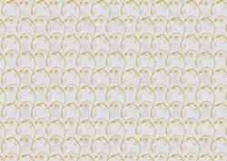 Gold and Silver Curly Swirls Backing Paper