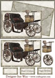 Steampunk Car Decoupage