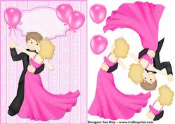 Dance with Me Tonight Card Front and Decoupage