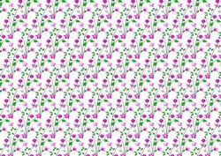 Delicate Fuchsia Flowers Backing Paper