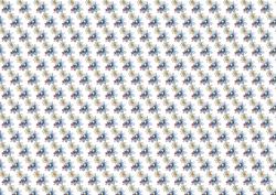 Blue Daisies Backing Paper