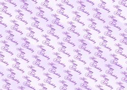 Lilac Happy Birthday Backing Paper