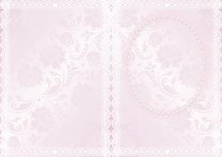 Pink Flowers and Lace Insert