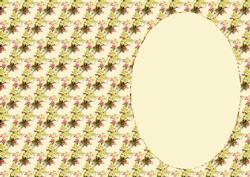 Creamy Flower Spray Insert