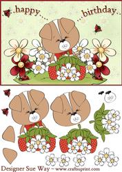 Strawberry Hill Puppy Decoupage