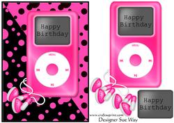 Pink Ipod Quick Card