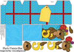 Fifth Birthday Party Favour Place Setting Gift Box