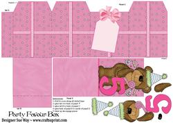 Birthday Girl Age 5 Party Favour Place Setting Gift Box