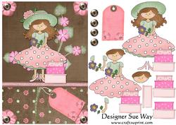 Gifts and Flowers Card Front and Decoupage