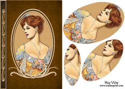 Vintage Evening Gown Cameo Pyramid