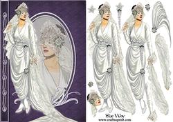 Vintage Bride Reflection Decoupage