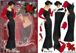 Dressed for Christmas Fashion Reflections Decoupage