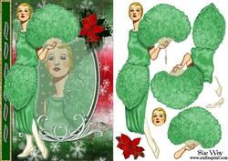 Christmas Feathers Fashion Reflections Decoupage