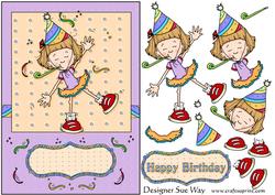 Lets Party! Card Front and Decoupage
