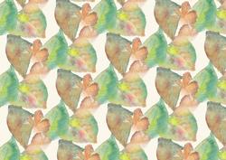 Auntumn Leaves Watercolour Backing Paper