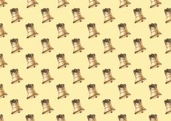 Vintage Christmas Bells Backing Paper