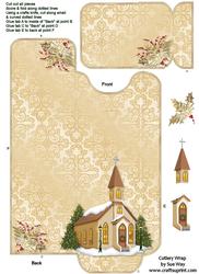 Gold Christmas Church Cutlery Wrap