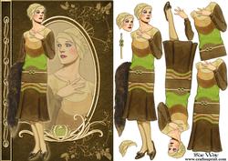 Twenties Morning Dress Fashion Reflections Decoupage
