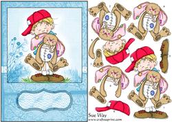 Favourite Toy Card Front and Decoupage