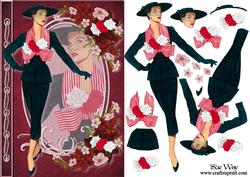 Dressed for Success Fashion Reflections Decoupage