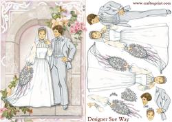 The Wedding Arch Card Front and Decoupage