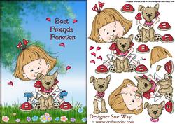 Best Friends Forever Decoupage
