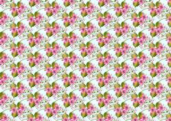 Pink Flower Spray Backing Paper
