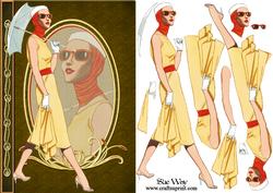 Retro Summer Day Chic Fashion Reflections