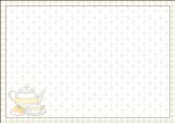 Afternoon Tea in Lemon Card Insert