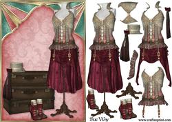 Steampunk Meets Deco Decoupage